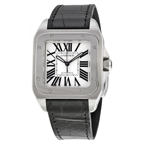 cartier santos 100 medium price|cartier santos 100 for sale.